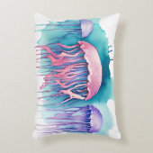 Watercolor Serie: Kwallen Accent Kussen (Voorkant(Verticaal))