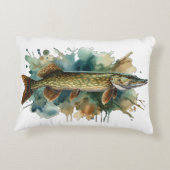 Watercolor Serie: Snoek Accent Kussen (Achterkant)