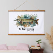 Watercolor Serie: Snoek Hangend Wandkleed (Slaapkamer)