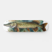 Watercolor Serie: Snoek Persoonlijk Skateboard (Horizontaal)