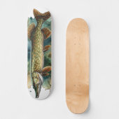 Watercolor Serie: Snoek Persoonlijk Skateboard (Voorkant)