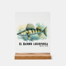 Watercolor Serie: Zander/Snoekbaars Acryl Bord