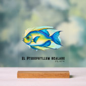 Watercolor Series: Angelfish Acryl Bord (Neutraal)