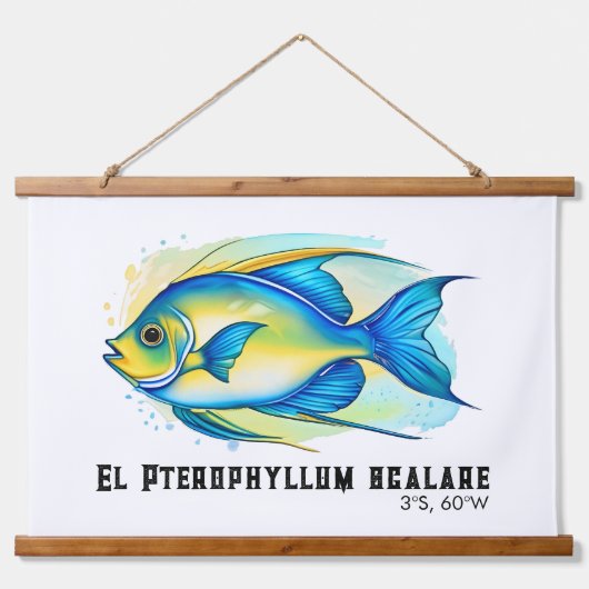 Watercolor Series: Angelfish Hangend Wandkleed (Voorkant)