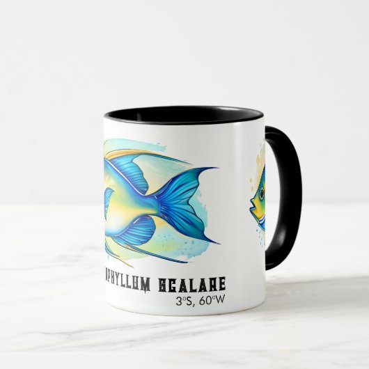 Watercolor Series: Angelfish Mok (Voorkant rechts)