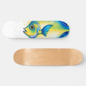 Watercolor Series: Angelfish Persoonlijk Skateboard (Horizontaal)