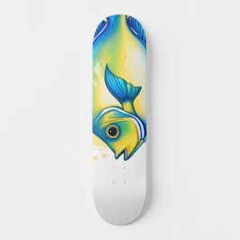 Watercolor Series: Angelfish Persoonlijk Skateboard