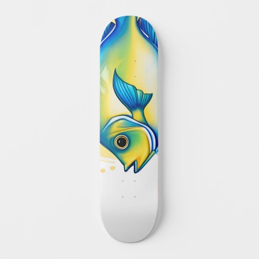 Watercolor Series: Angelfish Persoonlijk Skateboard (Voorkant)