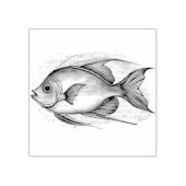 Watercolor Series: Angelfish Rubberstempel (Afrduk)