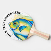 Watercolor Series: Angelfish Tafeltennisbatje (Zijkant)