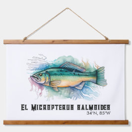 Watercolor Series: Bass Hangend Wandkleed