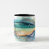 Watercolor Series: Bass Mok (Midden)