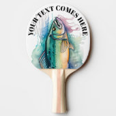 Watercolor Series: Bass Tafeltennisbatje (Achterkant)