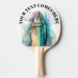 Watercolor Series: Bass Tafeltennisbatje