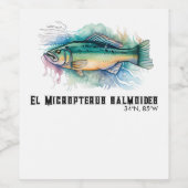 Watercolor Series: Bass Wijn Etiket (Enkel label)