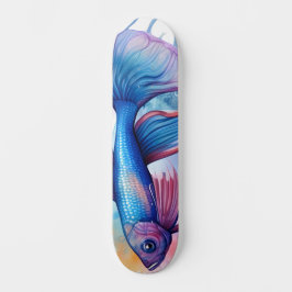 Watercolor Series: Betta Fish Persoonlijk Skateboard