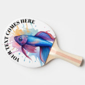 Watercolor Series: Betta Fish Tafeltennisbatje (Zijkant)
