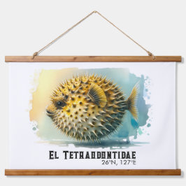 Watercolor Series: Blowfish Hangend Wandkleed