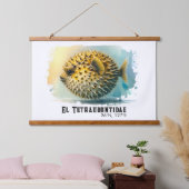 Watercolor Series: Blowfish Hangend Wandkleed (Slaapkamer)
