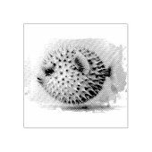 Watercolor Series: Blowfish Rubberstempel (Afrduk)
