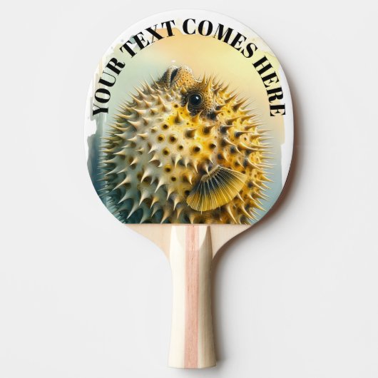 Watercolor Series: Blowfish Tafeltennisbatje (Voorkant)