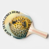 Watercolor Series: Blowfish Tafeltennisbatje (Zijkant)