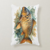 Watercolor Series: Carp Accent Kussen (Voorkant(Verticaal))