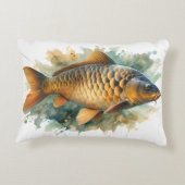 Watercolor Series: Carp Accent Kussen (Achterkant)