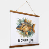 Watercolor Series: Carp Hangend Wandkleed (Gebogen)