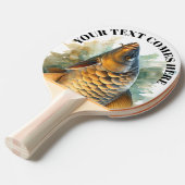 Watercolor Series: Carp Tafeltennisbatje (Voorkant Gekanteld)