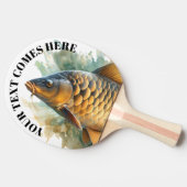Watercolor Series: Carp Tafeltennisbatje (Zijkant)