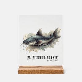 Watercolor Series: Catfish Acryl Bord