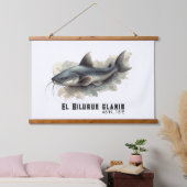Watercolor Series: Catfish Hangend Wandkleed (Slaapkamer)