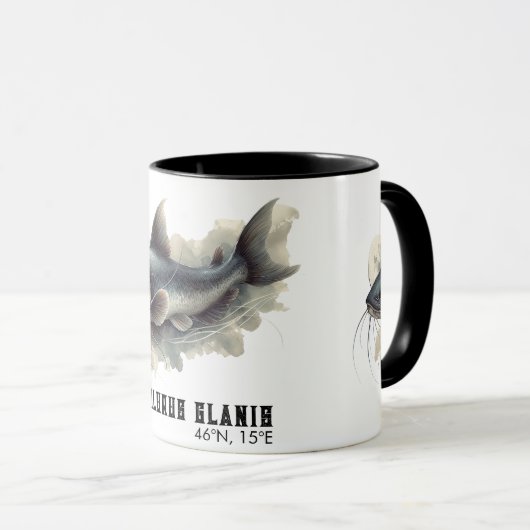 Watercolor Series: Catfish Mok (Voorkant rechts)