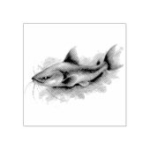 Watercolor Series: Catfish Rubberstempel (Afrduk)
