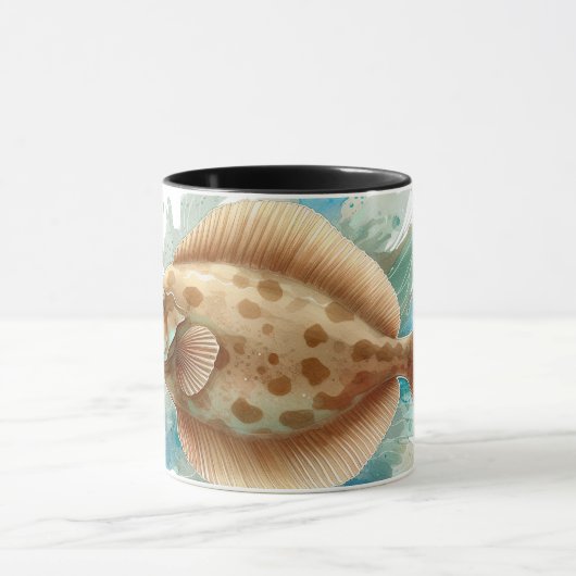 Watercolor Series: Flounder/Flatfish Mok (Midden)