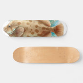 Watercolor Series: Flounder/Flatfish Persoonlijk Skateboard (Horizontaal)
