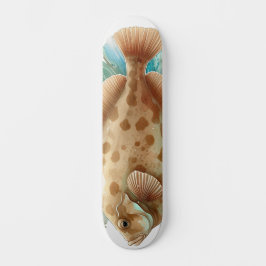 Watercolor Series: Flounder/Flatfish Persoonlijk Skateboard