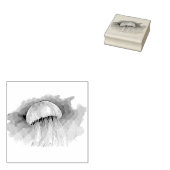 Watercolor Series: Jellyfish 2 Rubberstempel (Gestempeld)