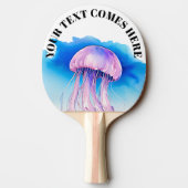 Watercolor Series: Jellyfish 2 Tafeltennisbatje (Achterkant)