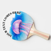 Watercolor Series: Jellyfish 2 Tafeltennisbatje (Zijkant)