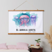 Watercolor Series: Jellyfish Hangend Wandkleed (Slaapkamer)