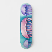 Watercolor Series: Jellyfish Persoonlijk Skateboard (Voorkant)