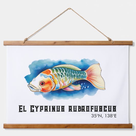 Watercolor Series: Koi Fish Hangend Wandkleed (Voorkant)