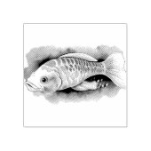 Watercolor Series: Koi Fish Rubberstempel (Afrduk)