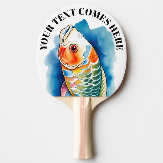 Watercolor Series: Koi Fish Tafeltennisbatje (Voorkant)