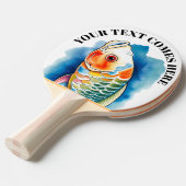 Watercolor Series: Koi Fish Tafeltennisbatje (Voorkant Gekanteld)