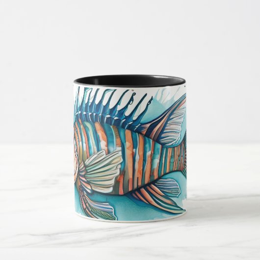 Watercolor Series: Lionfish Mok (Midden)