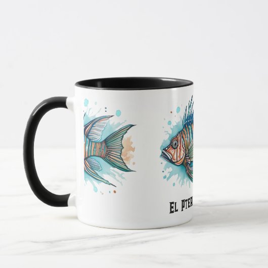 Watercolor Series: Lionfish Mok (Links)