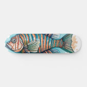 Watercolor Series: Lionfish Persoonlijk Skateboard (Horizontaal)